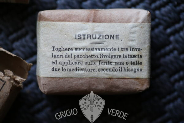 1918 Pacchetto di medicazione Regio Esercito Italiano particolare retro