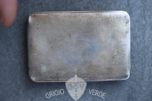 Nazionalisti Sempre Pronti , scatola per tabacco in argento e smalti retro