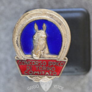 distintivo fascista concorso ippico di torino