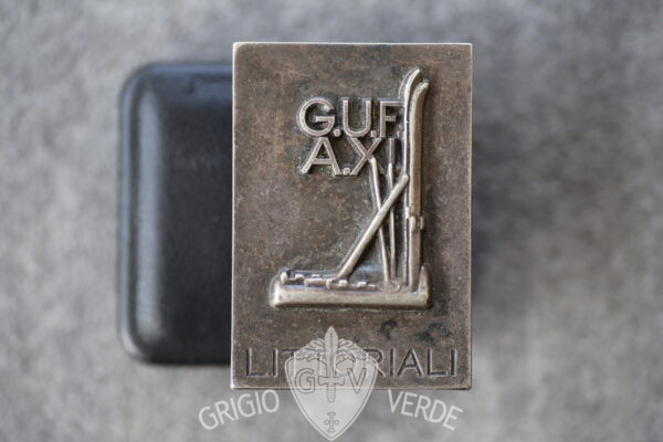 distintivo fascista littoriali G.U.F. A.X.I.