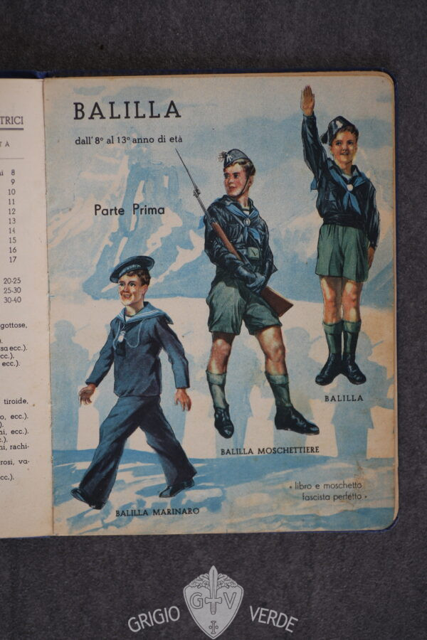 libretto personale disegno balilla
