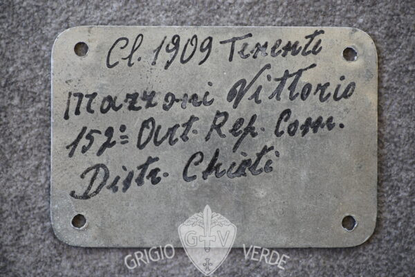 piastrino identificativo dog tags 1909 tenente