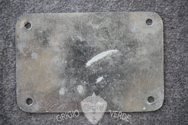 piastrino identificativo dog tags 1909 tenente retro