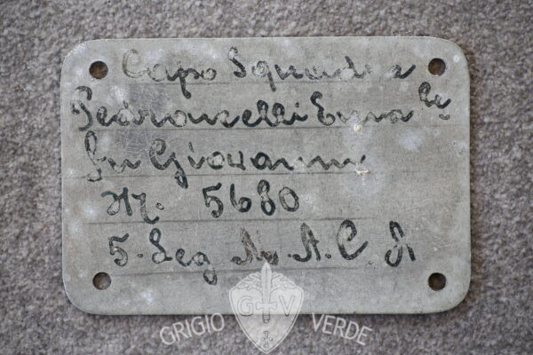 piastrino identificativo dog tags caposquadra