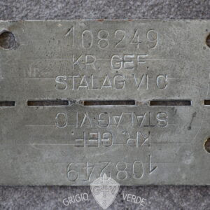 piastrino identificativo dog tags stalag 108249 fronte