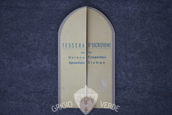 santino militare tessera d'iscrizione totale