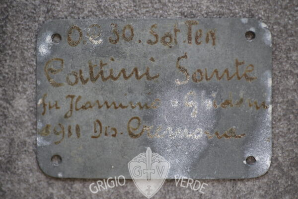 piastrina riconoscimento soldato