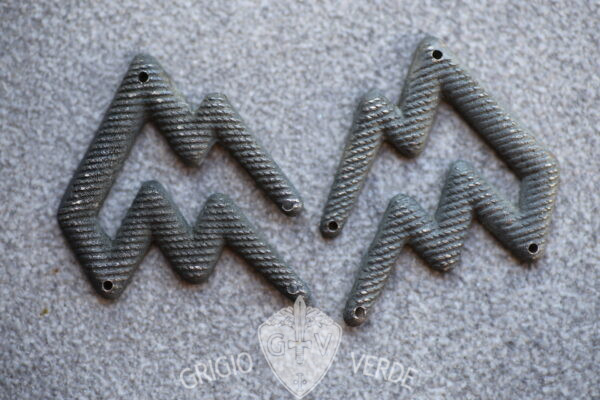 "Emme" da mostrine G.N.R. Guardia Nazionale Repubblicana