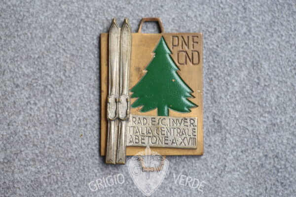 Distintivo Fascista P.N.F. raduno Abetone 1940