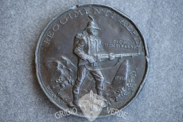 Medaglione piombo reggimenti alpini