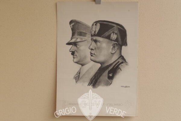 Manifesto alleanza italo-tedesca Duce Fuhrer