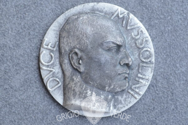 Medaglia zama Duce benito mussolini omaggio della cit