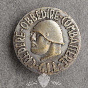 medaglione balilla credere obbedire combattere GIL modello depositato var.9