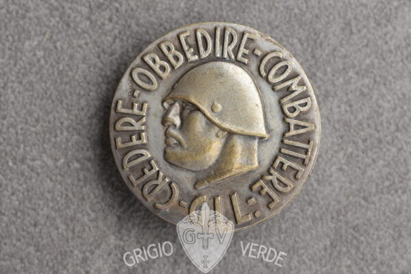 medaglione balilla credere obbedire combattere GIL modello depositato var.9