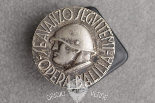 medaglione opera balilla se avanzo seguitemi anonimo var.3