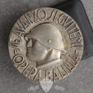 medaglione opera balilla se avanzo seguitemi giovanola var.2