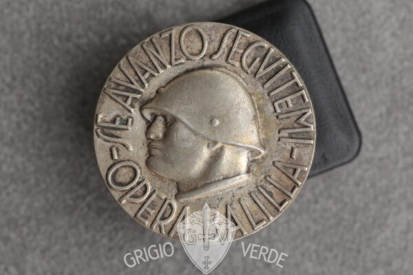 medaglione opera balilla se avanzo seguitemi giovanola var.2