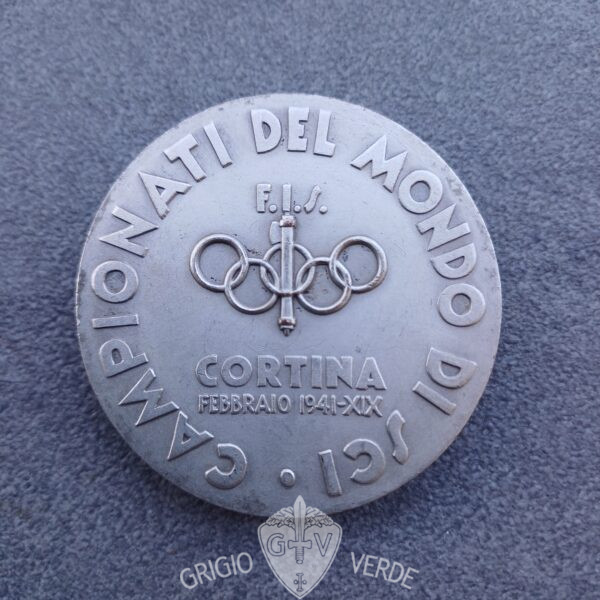 medaglione campionati del mondo di sci Cortina 1941