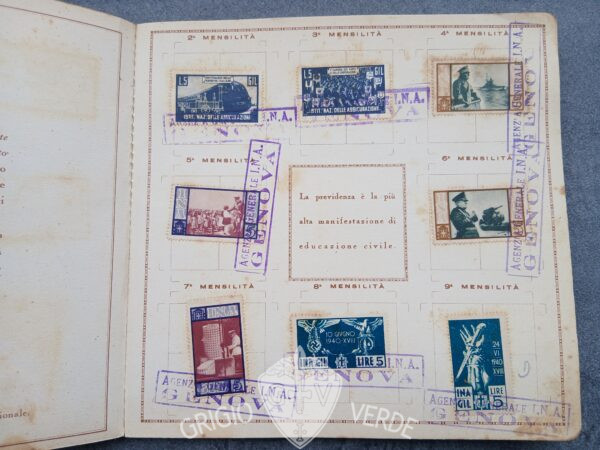 Polizza del balilla , con francobolli completa - immagine 4
