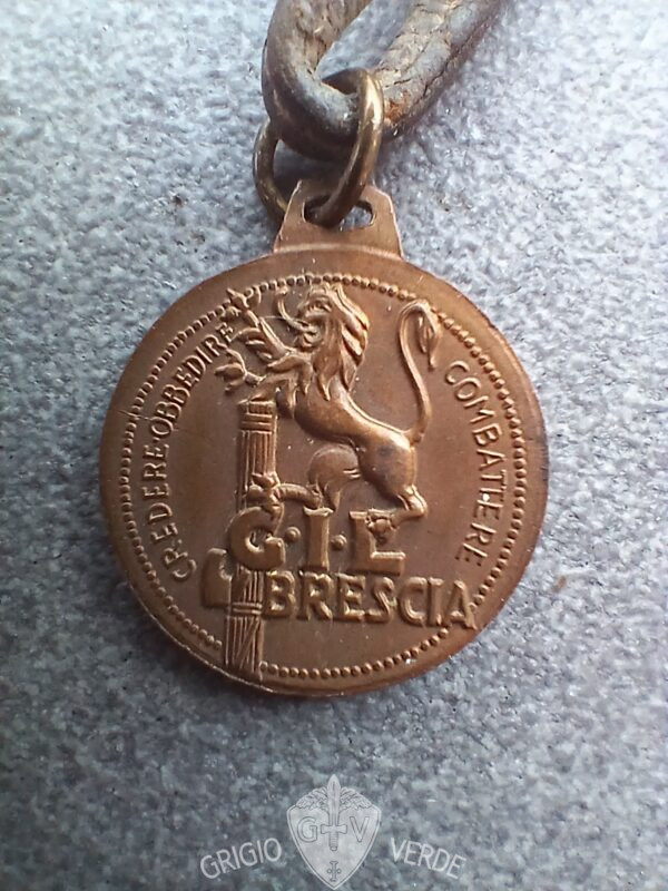 GIL Brescia medaglia credere obbedire combattere fronte