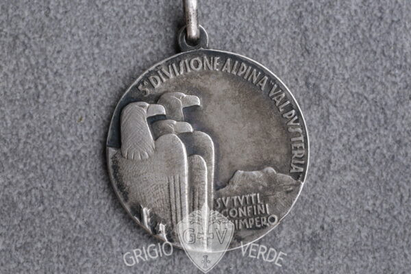 Medaglia 5° divisione alpina val pusteria etiopia in argento