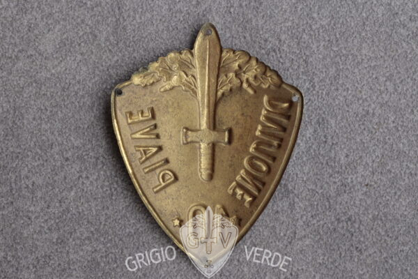 Scudetto da Braccio 10° divisione Piave truppa retro