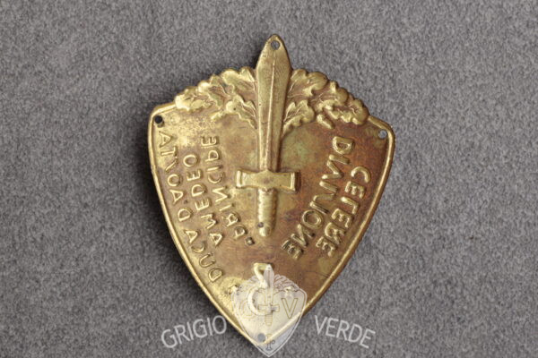 Scudetto da braccio 3°divisione celere principe amedeo duca d'aosta retro