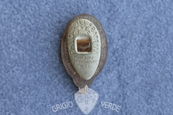 distintivo gioventù italiana littorio variante m saldata retro