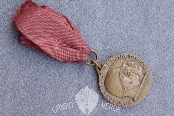 medaglia 7° reggimento genio guerra italo abissina 1935-1936