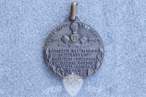 medaglia coloniale XV° battaglione radio avanzate retro