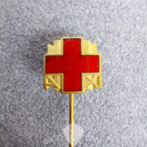 CRI Croce Rossa Italiana distintivo fascista fascio littorio 1932