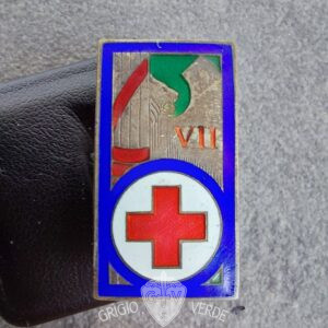 CRI Croce Rossa Italiana distintivo smalti policromi fascio littorio 1929