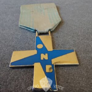 croce azzurra opera nazionale balilla fronte