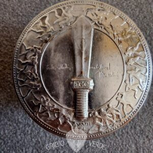 ferma fazzoletto scudo del Duce opera Balilla , anno XVII1939 classe argento #c