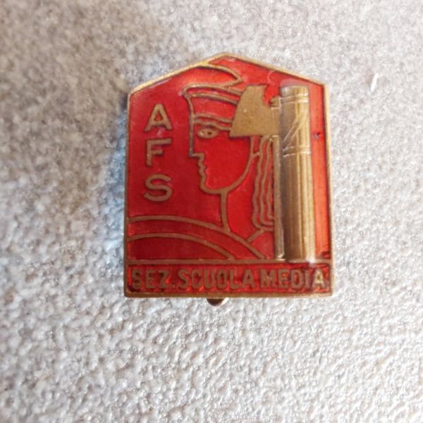 Distintivo AFS associazione fascista scuola insegnanti scuole medie 2