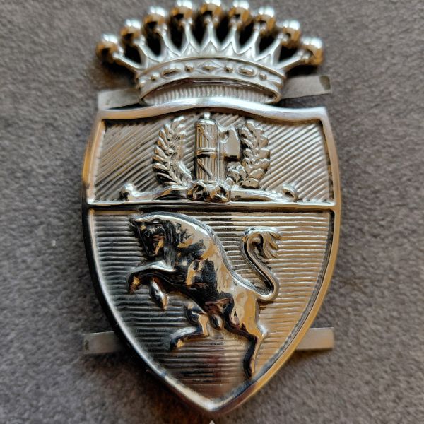 Placca distintivo fascista Vigili Urbani Torino