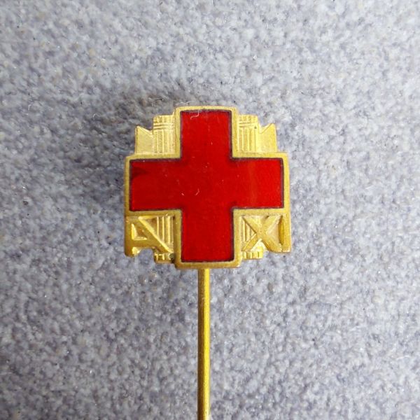 CRI Croce Rossa Italiana distintivo fascista fascio littorio 1932