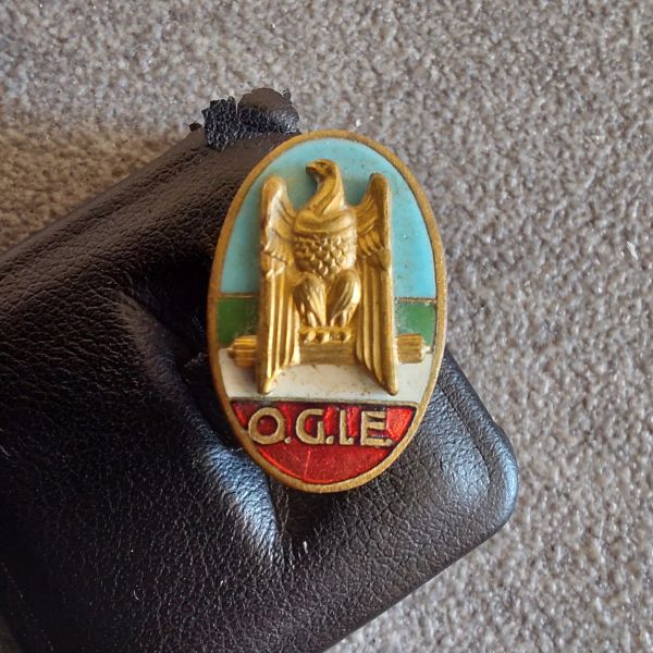 Distintivo fascista O.G.I.E. Organizzazioni Giovanili Italiane all'Estero