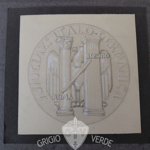 Bozzetto medaglia f.lli Senesi associazione italo germanica 1