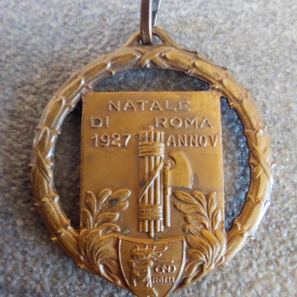 medaglia fascista natale di Roma 1927