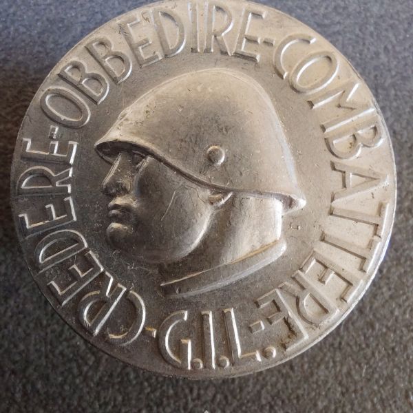 Medaglione GIL credere obbedire combattere Modello depositato #6